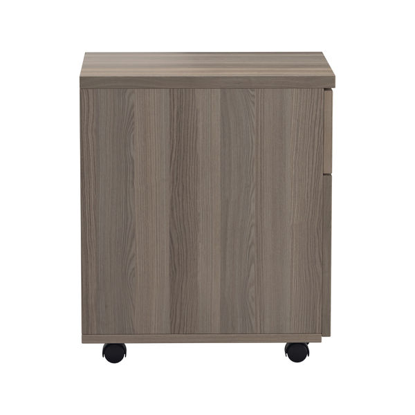 Jemini 2 Drawer Mobile Pedestal 404x500x595mm Grey Oak KF78943