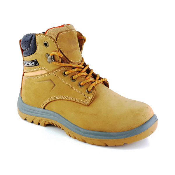 Tuffking Fury Safety Hiker Boot Steel Toe Cap Tan 10