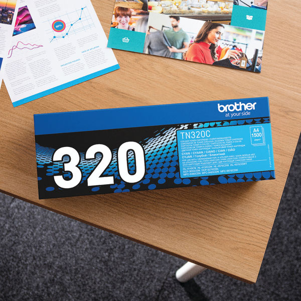 Brother TN-320C Toner Cartridge Cyan TN320C