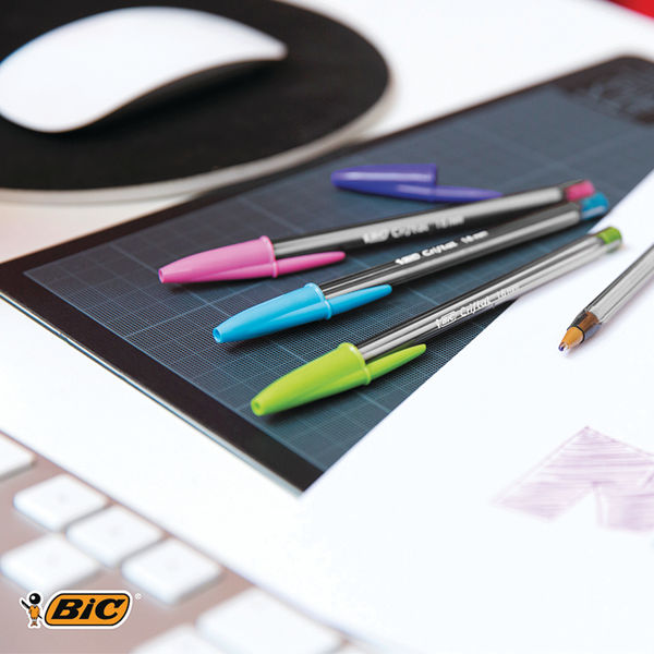 Bic Cristal Fun Purple Ballpoint Pens (Pack of 20) - 929055