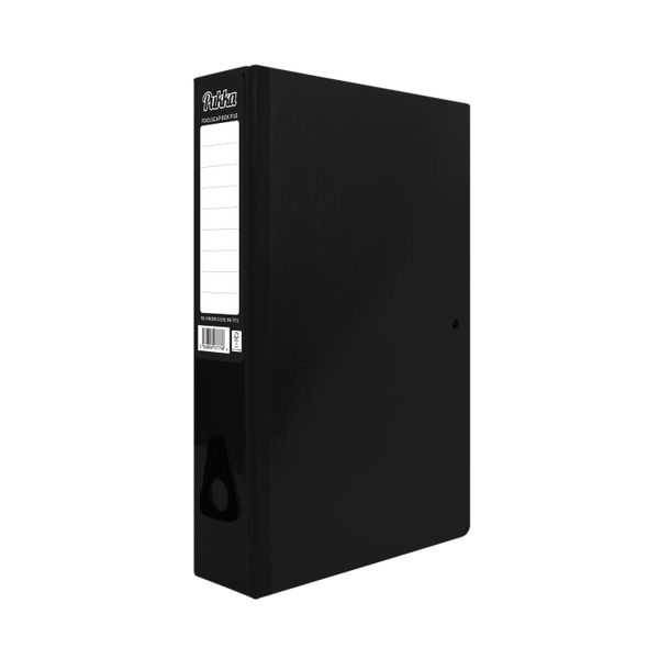 Pukka Brights Box File Foolscap Black (Pack of 10) BR-7773