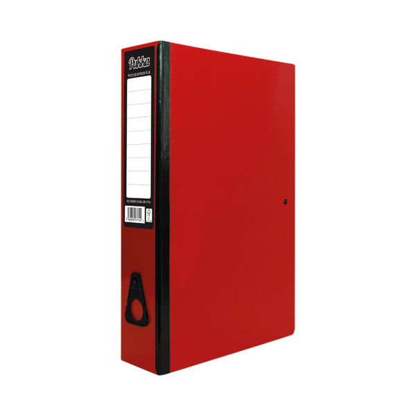 Pukka Brights Box File Foolscap Red (10 Pack) BR-7774