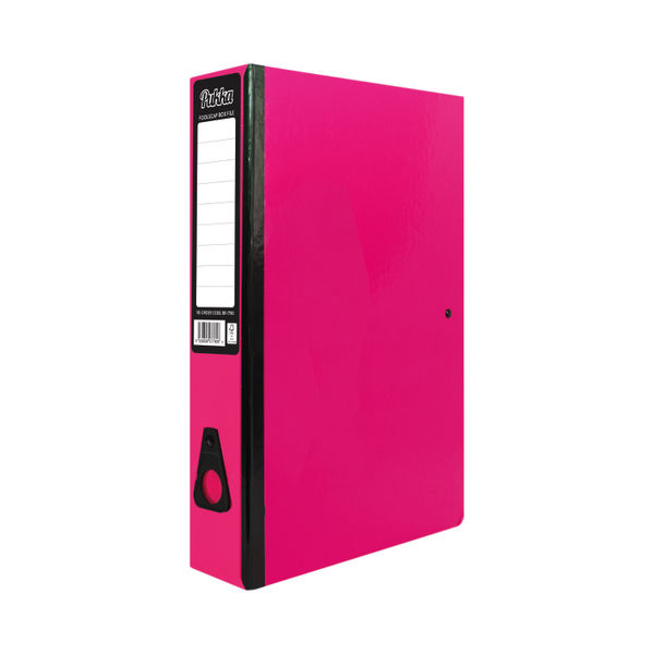 Pukka Brights Box File Foolscap Pink (Pack of 10) BR-7780