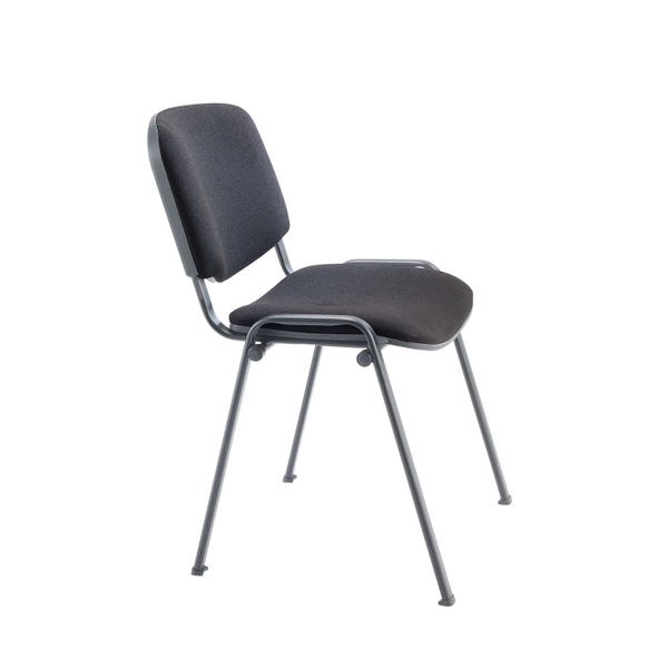 Jemini Ultra Multipurpose Stacking Chair 532x585x805mm Charcoal/Black KF03344