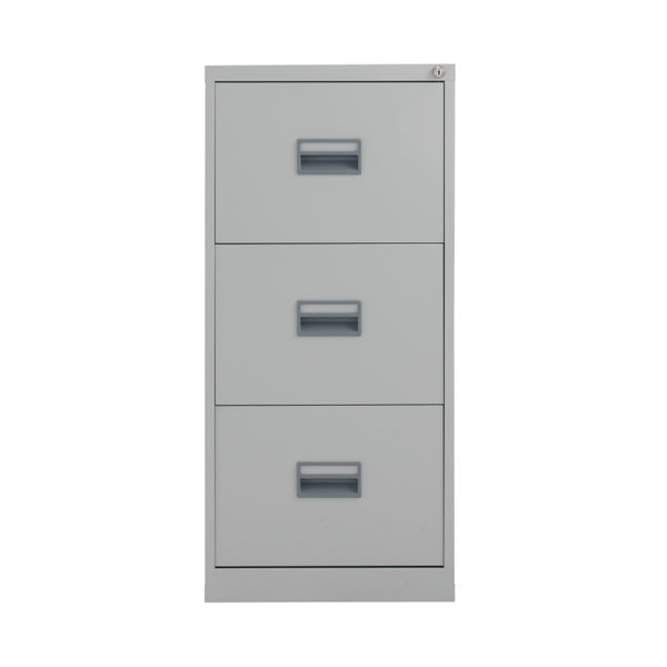 Talos 3 Drawer Filing Cabinet 465x620x1000mm Grey KF78768