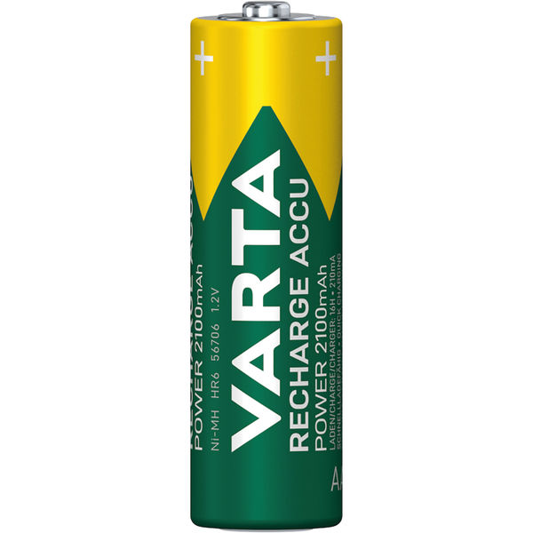 Varta Nimh Rechargeable AA Batteries 2100 mAh (Pack of 4) 56706101404