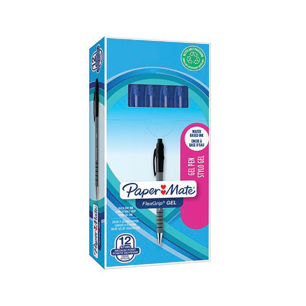 PaperMate Blue FlexGrip Gel Pens (Pack of 12) - 2108213