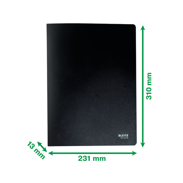 Leitz Recycle Display Book 20 Pocket A4 Black 46760095