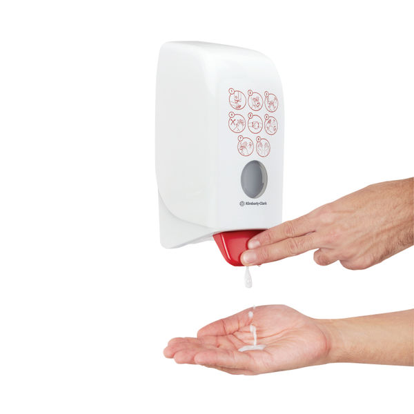 Aquarius Hand Sanitiser Dispenser White 1 Litre 7124