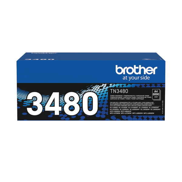 Brother TN-3480 Toner Cartridge High Yield Black TN3480