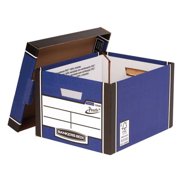 Bankers Box Premium Classic Box Blue (5 Pack) 7250617