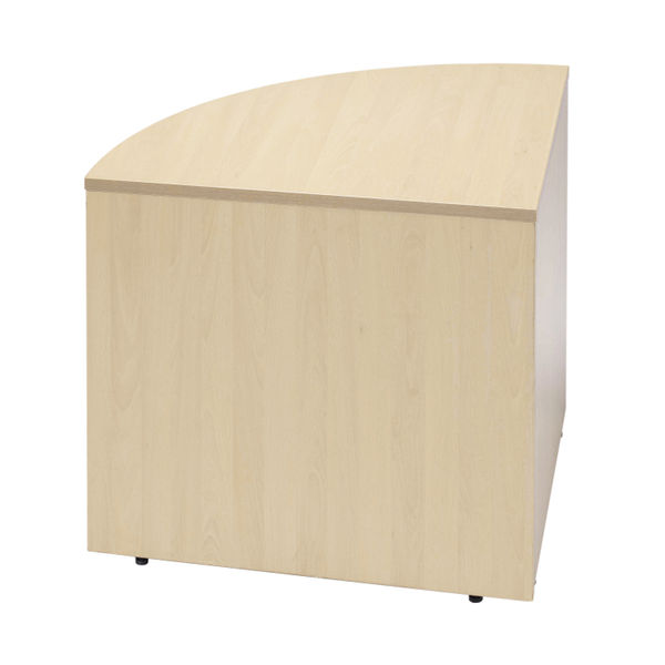 Jemini Reception Modular Corner Desk Unit 800x800x740mm Maple KF840169