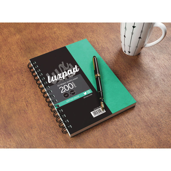 Silvine Luxpad Hardback Wirebound Notebook A5 (Pack of 6) SPA5