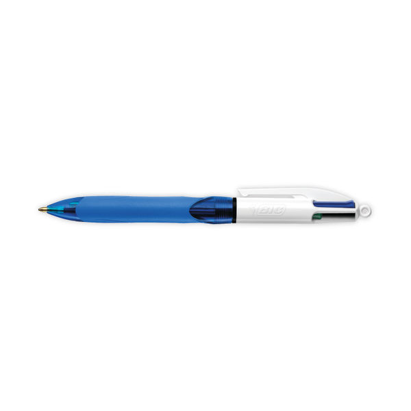 Bic 4 Colours Comfort Grip Retractable Ballpoint Pen (Pack of 12) 8871361