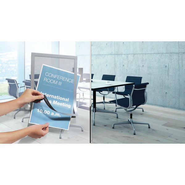 Durable Infoframe Duraframe Self Adhesive A4 Silver (Pack of 10) 488223