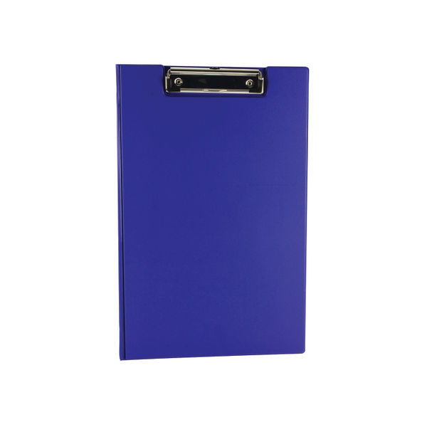 Rapesco Foldover Clipboard Foolscap Blue VFDCB0L3