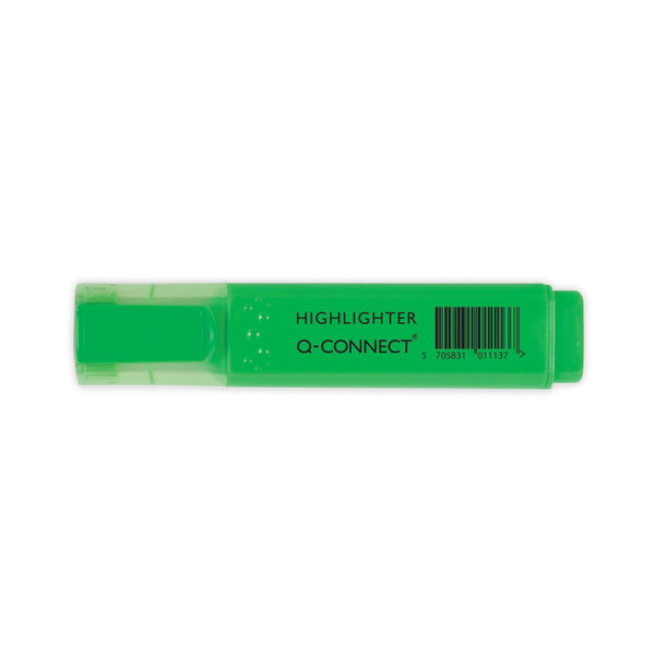 Q-Connect Green Highlighter Pen (Pack of 10) KF01113