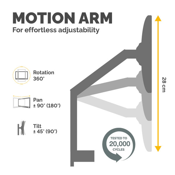 Fellowes Platinum Series Dual Monitor Arm Black 8042501