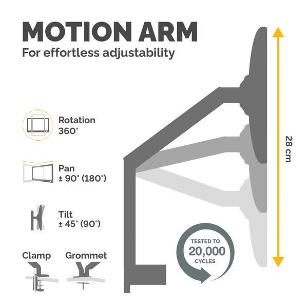 Fellowes Platinum Series Dual Monitor Arm Silver 8056501