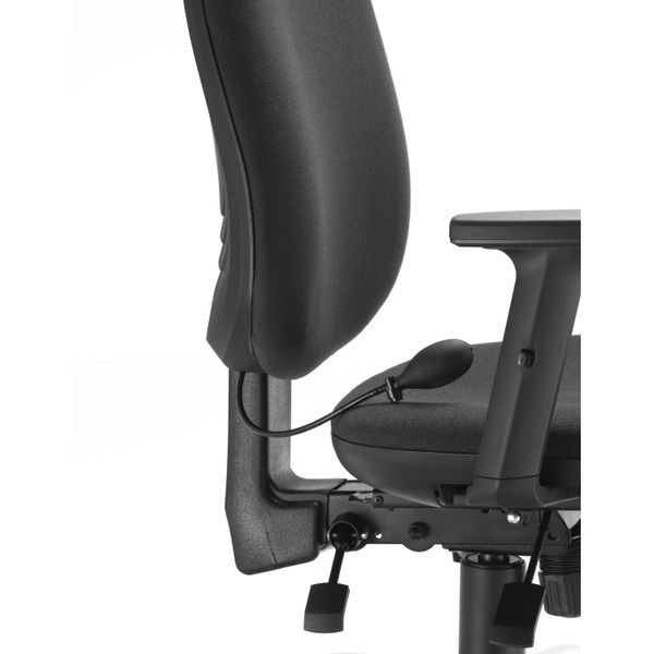 Arista Aire High Back Ergonomic Maxi Chair 675x580x1035-1230mm Black KF90572