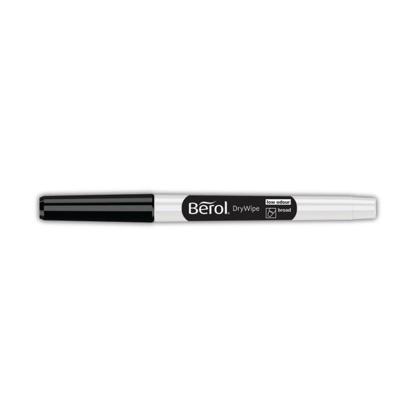 Berol Drywipe Pen Broad Black (12 Pack) 1984894