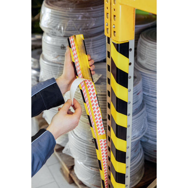Durable Corner Protection Profile C35 Yellow/Black (Pack of 5) 1102130