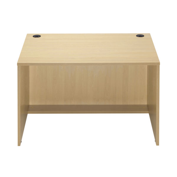 Jemini Reception Modular Straight Desk Unit 1200x800x740mm Maple KF840167