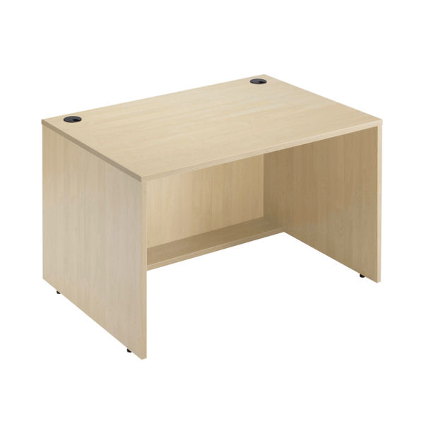 Jemini Reception Modular Straight Desk Unit 1200x800x740mm Maple KF840167