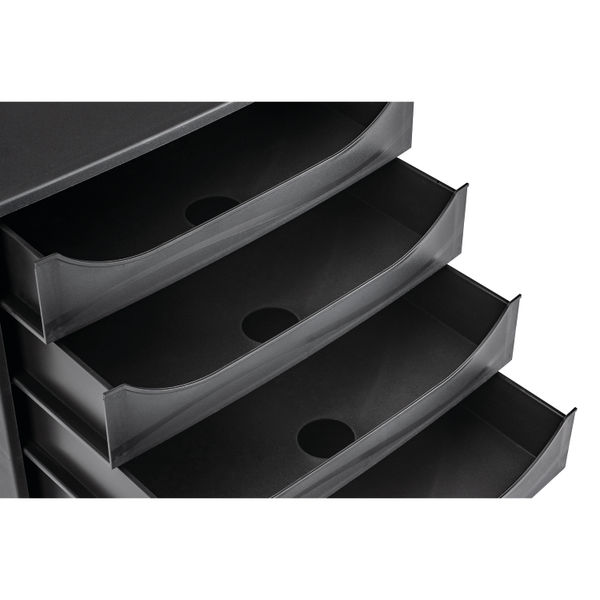 Contour Ergonomics 4 Drawer Set Black CE06114