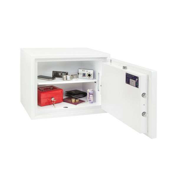 Phoenix Fortress High Security Burglary Safe White SS1182K