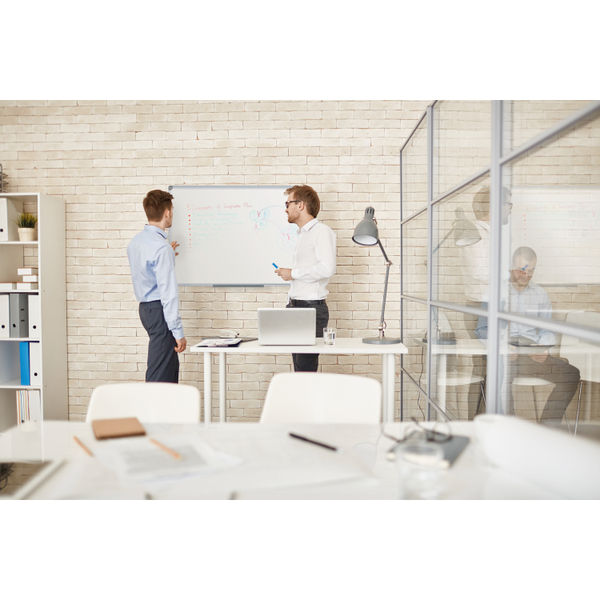 Earth Maya Magnetic Whiteboard 180x120cm Lacquered Steel Surf Aluminium Frame MA2707790