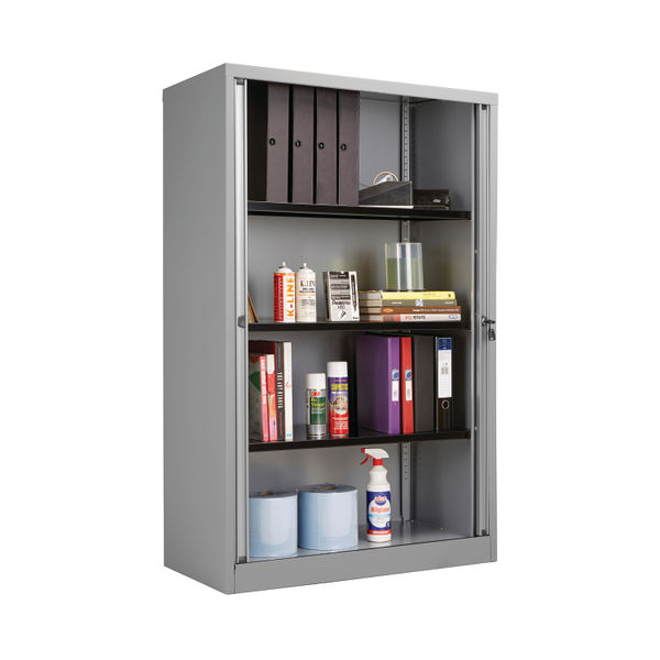 Jemini Tambour Unit 1000x475x1570mm Grey KF74773