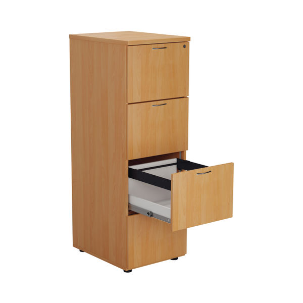 Jemini 4 Drawer Filing Cabinet 464x600x1365mm Beech KF79456