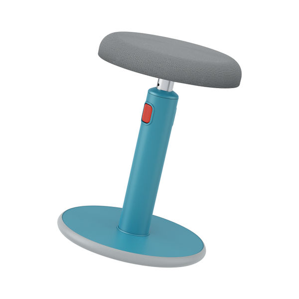 Leitz Ergo Cosy Active Sit/Stand Stool 370x370x690mm Calm Blue 65180061