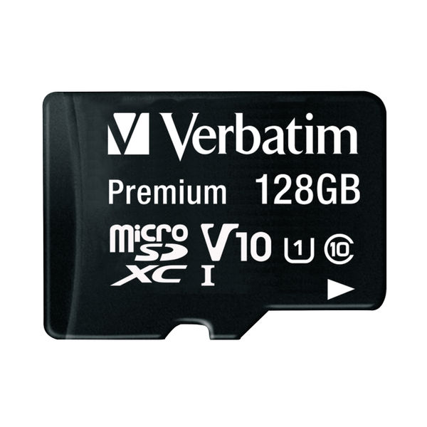 Verbatim 128GB Premium U1 microSDXC Memory Card with Adapter | 44085