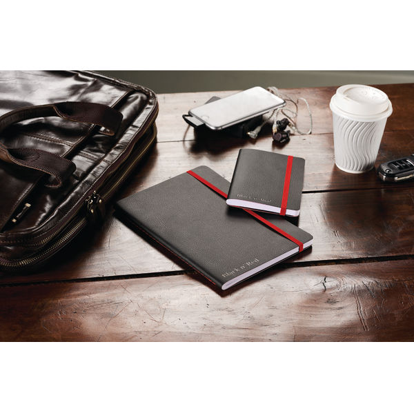 Black n' Red Soft Cover Notebook A6 Black 400051205