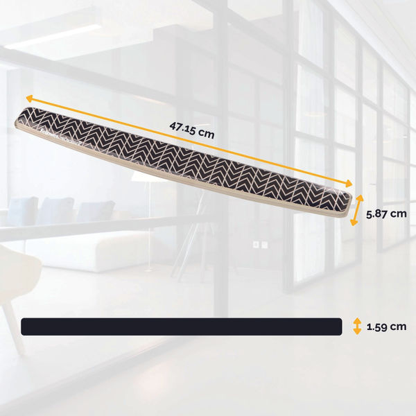 Fellowes Photo Gel Keyboard Wristrest Chevron Design 9653601