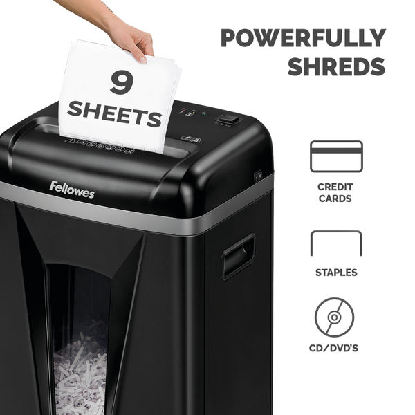Fellowes 450M PowerShred Deskside Shredder with Silent Shred