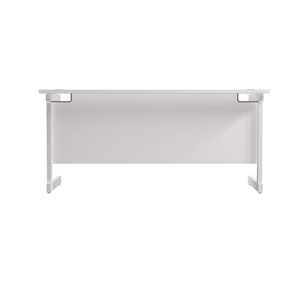 Jemini Single Rectangular Desk 1600x600x730mm White/White KF800738