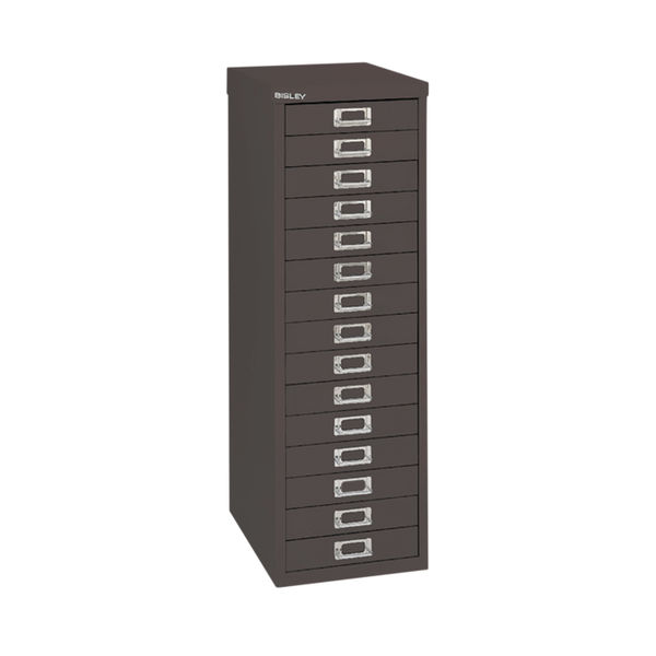 Bisley 15 Multidrawer Cabinet 279x380x860mm Black BY39950