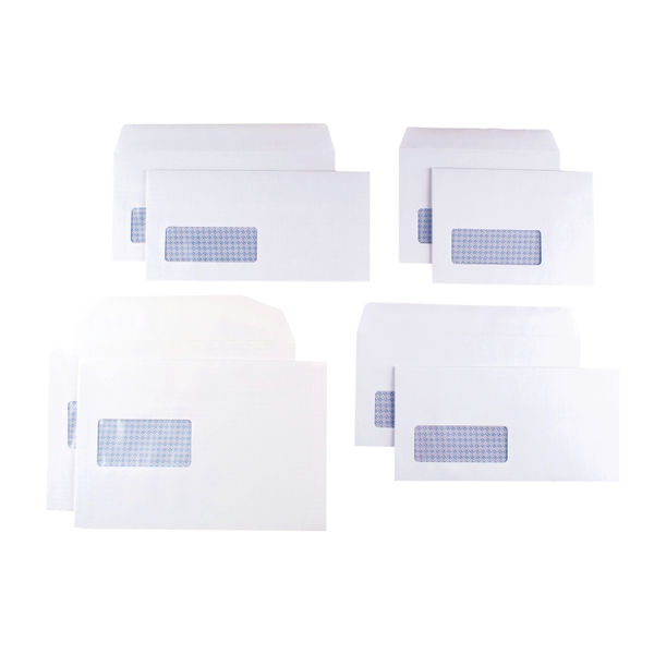 Q-Connect C6 Envelope Low Window Self Seal 90gsm White (Pack of 1000) 7041