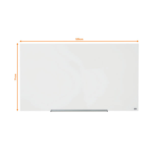 Nobo Impression Pro Glass Magnetic Whiteboard 1260 x 710mm 1905177