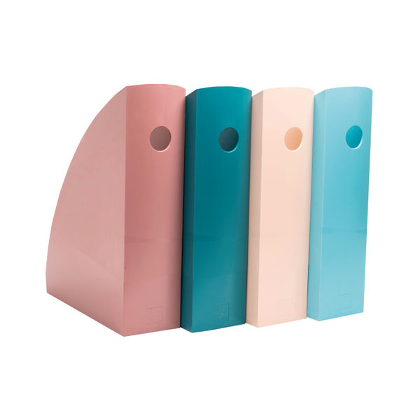 Exacompta Skandi Mag-Cube Magazine File Assorted (Pack of 4) 182606SETD