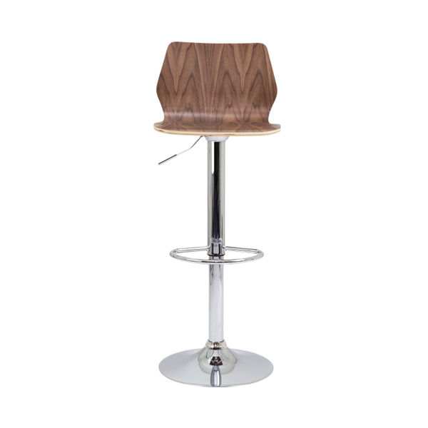 Jemini Stork High Stool 450x410x830-1040mm Walnut KF90510