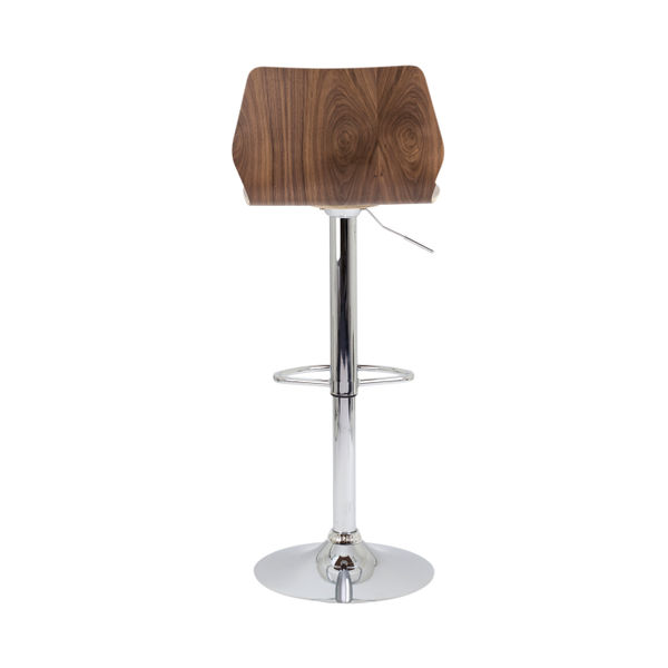 Jemini Stork High Stool 450x410x830-1040mm Walnut KF90510