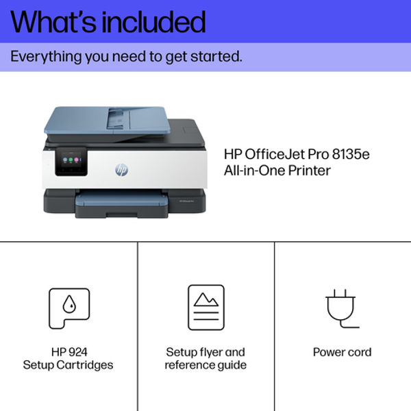 HP OfficeJet Pro 8135e A4 4-in-1 Wireless Colour Inkjet Printer 40Q47B#687