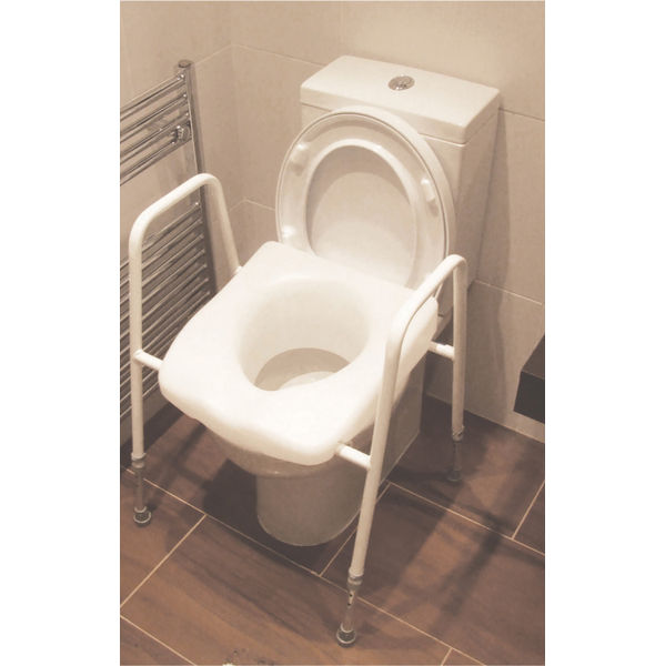 Aidapt President Raised Toilet Seat and Frame VR219
