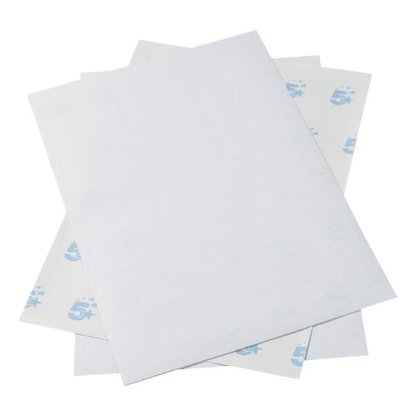 5 Star Office Multipurpose Labels Laser Copier Inkjet 64x38mm White (Pack of 10500)
