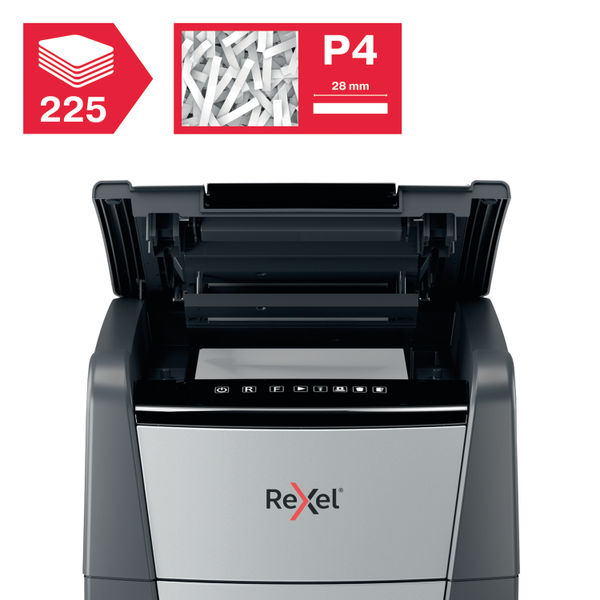 Rexel Optimum AutoFeed+ 225X Cross-Cut P-4 Shredder 2020225X