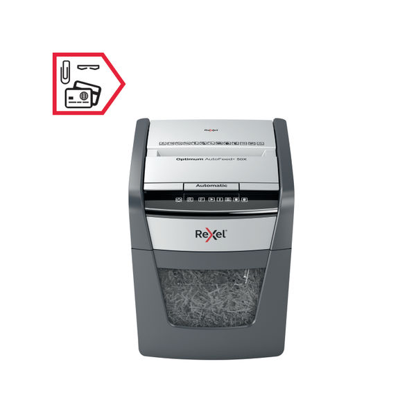 Rexel Optimum AutoFeed+ 50X Cross Cut Shredder | 202050X